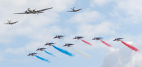 2019 - Survol de Melun Villaroche avec 2 Mustangs et un DC-3