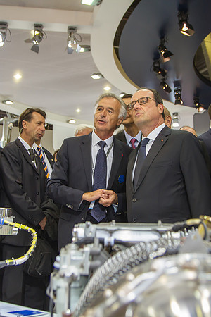 Sur le stand en 2015